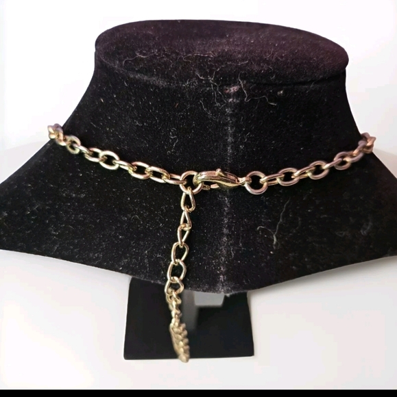 Women's Floral Fringe Coral, Aqua, Yellow, Blue multicolored 11.5" Necklace - Picture 2 of 4